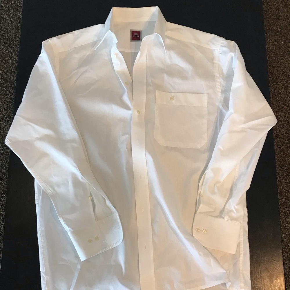 ETON MENS WHITE DRESS SHIRT
